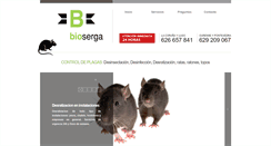 Desktop Screenshot of biosergaplagas.com