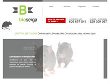Tablet Screenshot of biosergaplagas.com